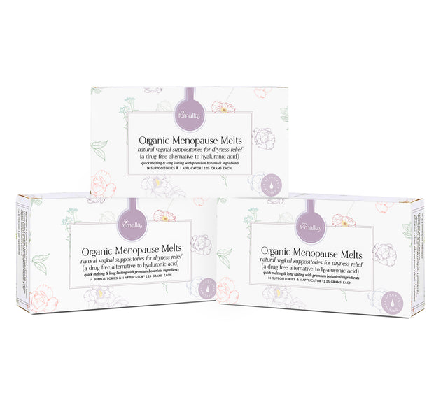 Organic Menopause Relief Suppository Melts with Vitamin E Oil