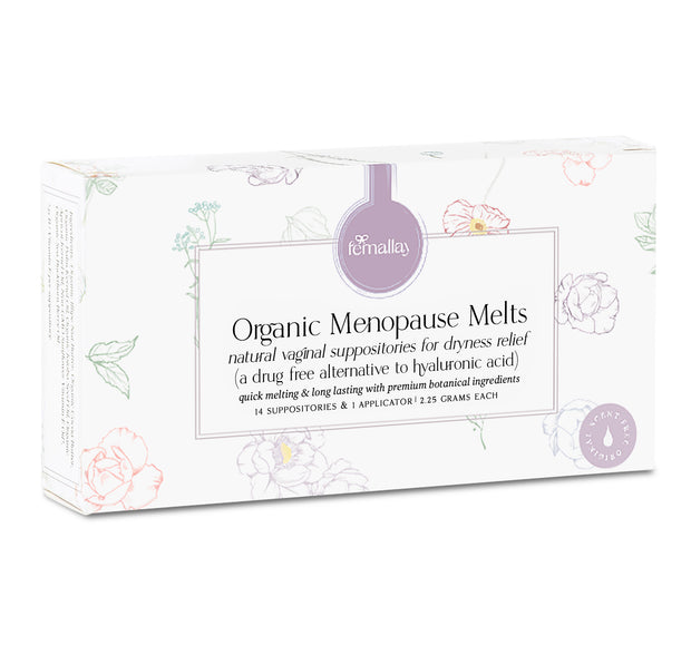 Organic Menopause Relief Suppository Melts with Vitamin E Oil