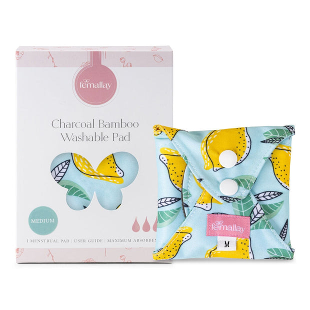 Bamboo Charcoal Reusable Period Pads Set with Pouch - Bambaw – Faerly